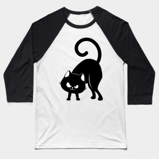 Ominous black cat Baseball T-Shirt